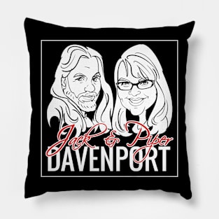 Jack & Piper Davenport - Caricature Logo Pillow