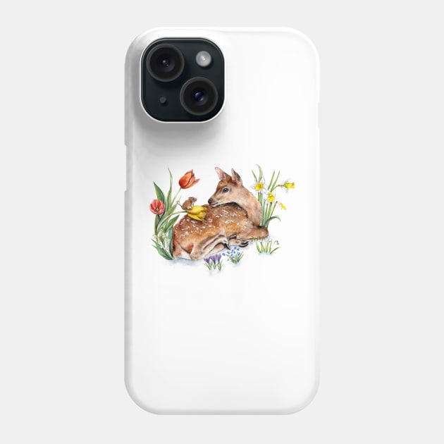 Spring Baby Deer Phone Case by Goosi