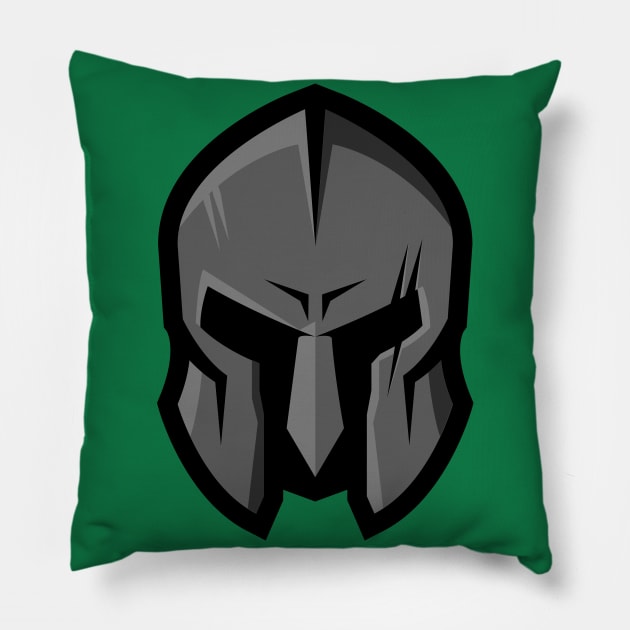 Gray Gladiator Pillow by SchaubDesign