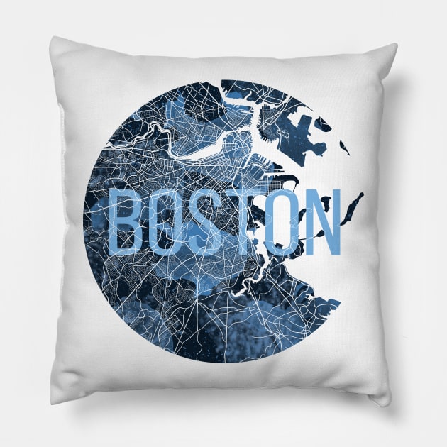 Boston Mass Pillow by polliadesign