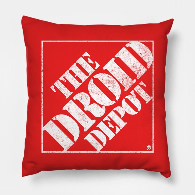 The Droid Depot Pillow by GoAwayGreen