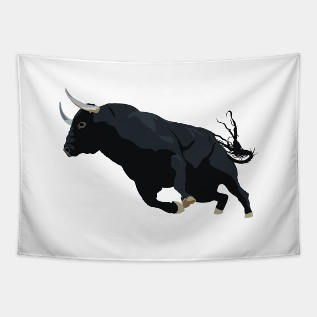 Black Bull Tapestry by NorseTech