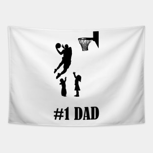 #1 Basketball Dad Tapestry