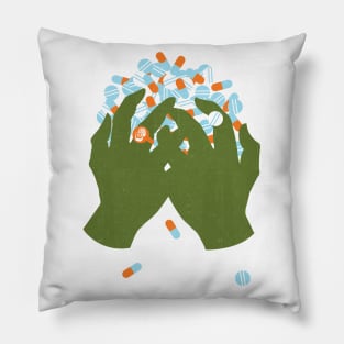 Big pharma greed Pillow