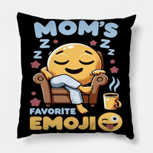 Relaxing Mom's Emoji Haven Pillow