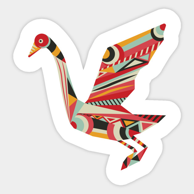 Geometric Bird Geometric Bird Sticker Teepublic Au