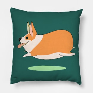 Running Corgi Pillow