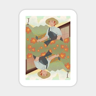 Gardener Playing Card Magnet