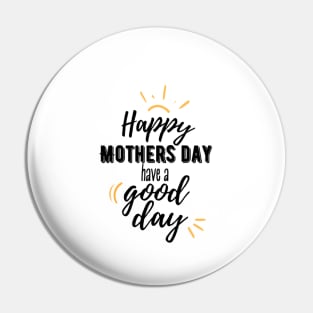 Mothers day yellow line print Pin