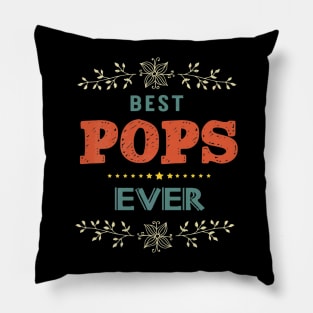 Name Best Pops Ever Farthers Day Pillow