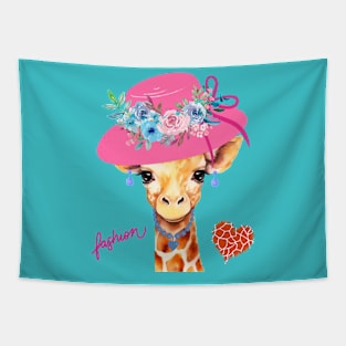 Fashion Giraffe Tapestry