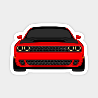 DODGE DEMON FRONT RED Magnet