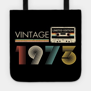 50th Birthday Vintage 1973 Limited Edition Cassette Tape Tote