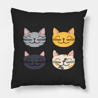 Smiling Cats Pillow