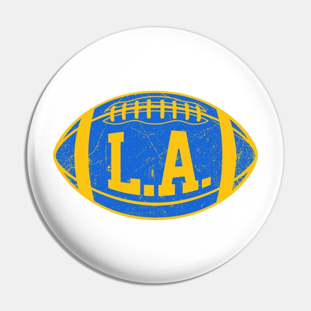 LAC Retro Football - White Pin by KFig21