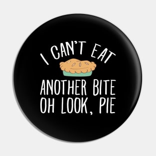 I can't eat another bite of look pie Pin