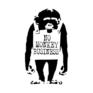 BANKSY No Monkey Business T-Shirt