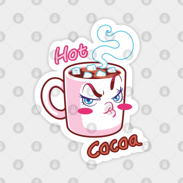 Hot Cocoa Magnet by JollyHedgehog