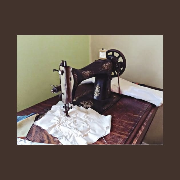 Sewing - Vintage Sewing Machine Circa 1900 by SusanSavad