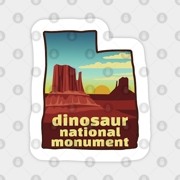 Dinosaur National Monument Utah Magnet by TravelTime