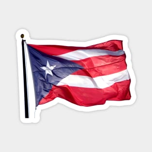 Puerto Rico Flag Waving Boricua Photography Magnet