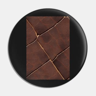 Brown Imitation leather, natural and ecological leather print #10 Pin