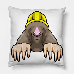 Mole as Miner with Helmet Pillow