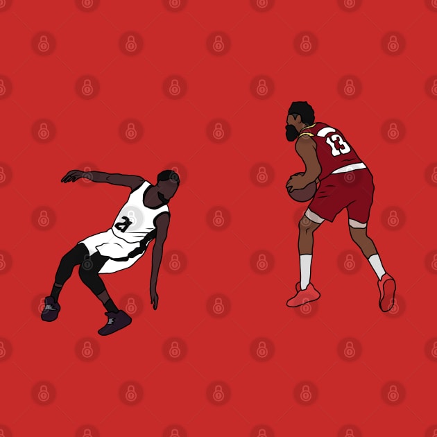 James Harden Crosses Over Patrick Beverley by rattraptees