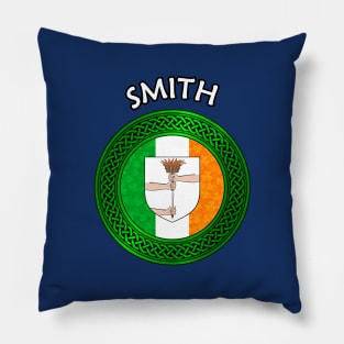 Irish Flag Shamrock Celtic Knot - Smith Pillow