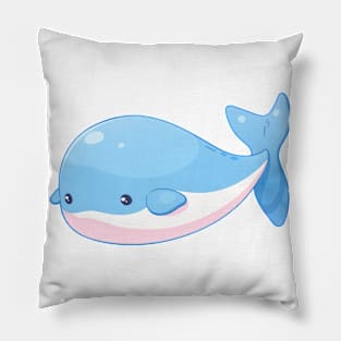 Cute baby blue whale Pillow