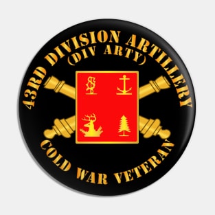 43rd Division Artillery Cold War Vet w DUI w Branch Pin