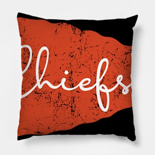 Chiefs Distressed Arrowhead Pillow