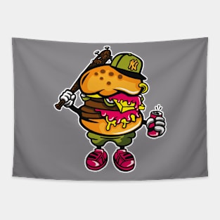 BURGER ATTACK by WOOF SHIRT Tapestry