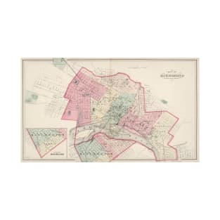 Vintage Map of Richmond VA (1878) T-Shirt