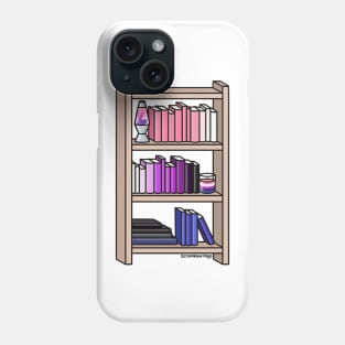 Gender Fluid Pride Bookcase Phone Case