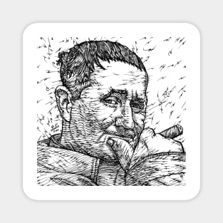 BERTOLT BRECHT ink portrait .1 Magnet