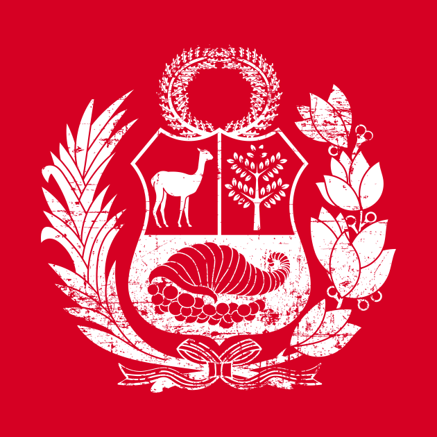 Peru - coat of arms - Escudo Peruano - grunge by verde