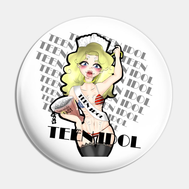 Teen Idol Pin by McSueMe