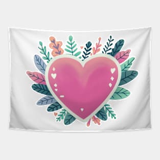 Pastel Heart Tapestry