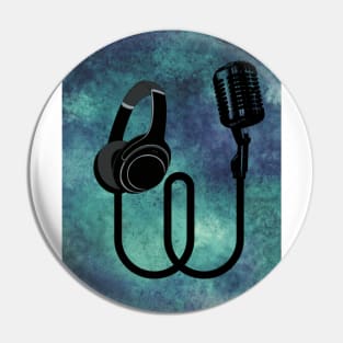 headphones Pin