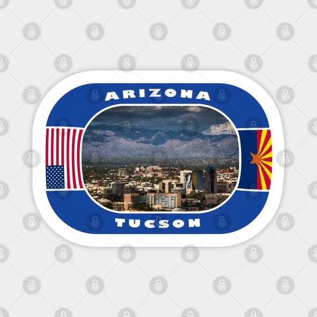 Arizona, Tucson City, USA Magnet by DeluxDesign