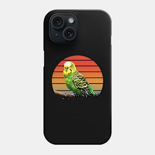 Feathered Flock: Budgies Take Flight on Dynamic T-Shirt Design Phone Case