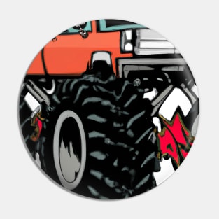 Monster Truck Painting Pin