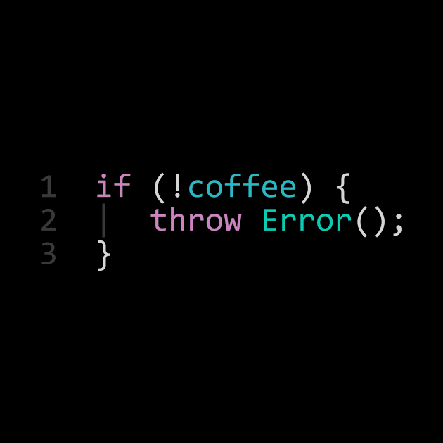 if (!coffee) throw Error() by ARCYVILK