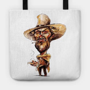 Clint eastwood caricature Tote