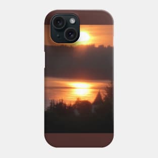 Golden Sunrise Over the Columbia River 4 Phone Case