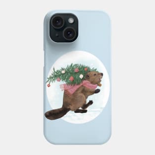 Mr. Beaver's Christmas Tree Phone Case