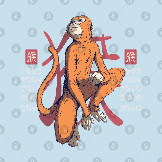 Discover Year Of The Monkey Chinese Zodiac - Chinese Zodiac - T-Shirt