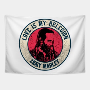 Retro Style Fan Art Design ziggy Marley Reggae Music Tapestry