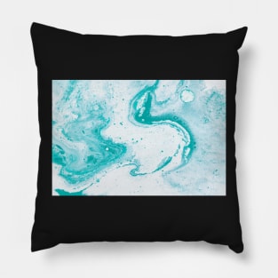 Blue Water Waves Pillow